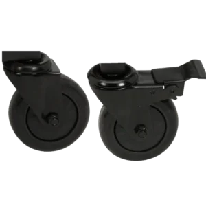 Caster Kit - (4 in/10 cm) 1 locking 1 non-locking for Modular Nests, Nests and Wood Tables